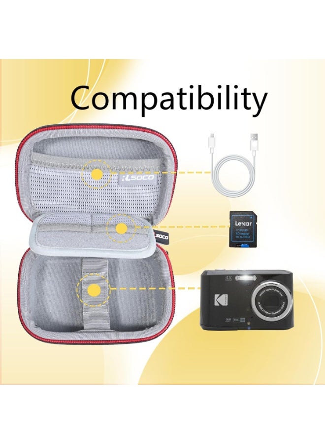 RLSOCO Carrying Case for KODAK PIXPRO Friendly Zoom FZ55/FZ45/C1/FZ43/FZ53/FZ41 16MP Digital Camera & KODAK Printomatic Instant Camera by RLSOCO (Case Only) - Image 4